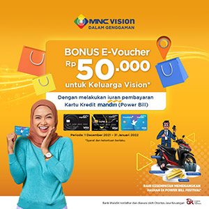 BONUS E-Voucher 50 Ribu untuk Keluarga Vision!