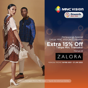 DISKON Spesial 15% Belanja di Zalora!
