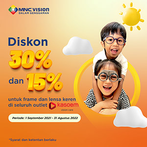 Diskon 30%  & 15% Kasoem Vision Care!